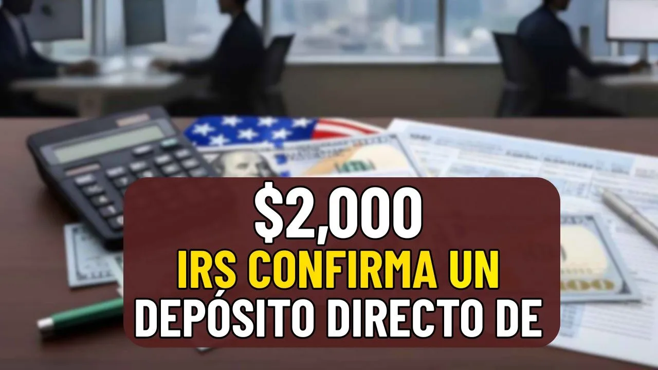 IRS Confirma Depósito Directo de $2,000